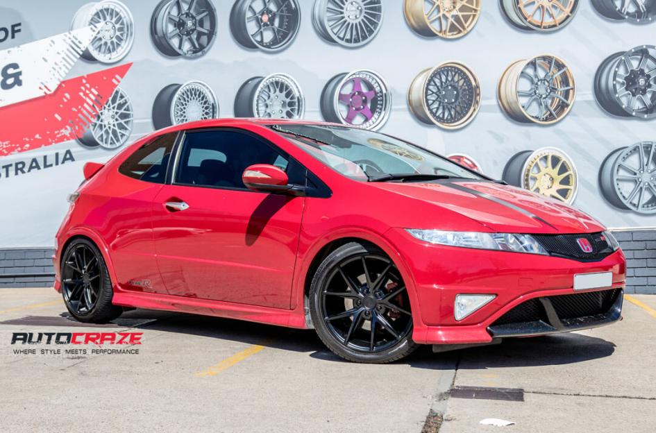 HONDA CIVIC 5 STUD MISANO MATTE BLACK